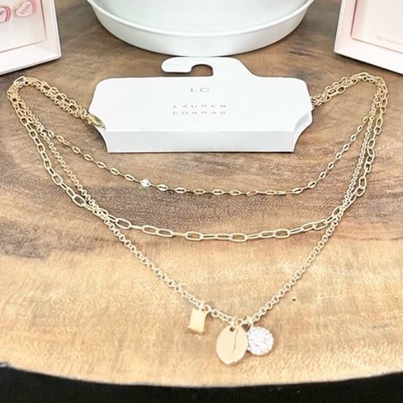 LC Lauren Conrad Jewelry - LC Lauren Conrad triple layered gold necklace